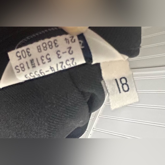 Bend Over Levi Strauss & Co Pants Vintage Black Women’s Sz 18 NWT - Picture 7 of 7